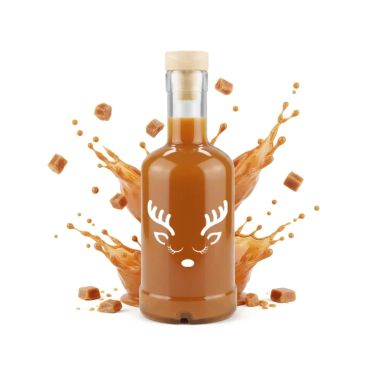 butelki na swiateczne likiery tadek 250ml bimberek renifer