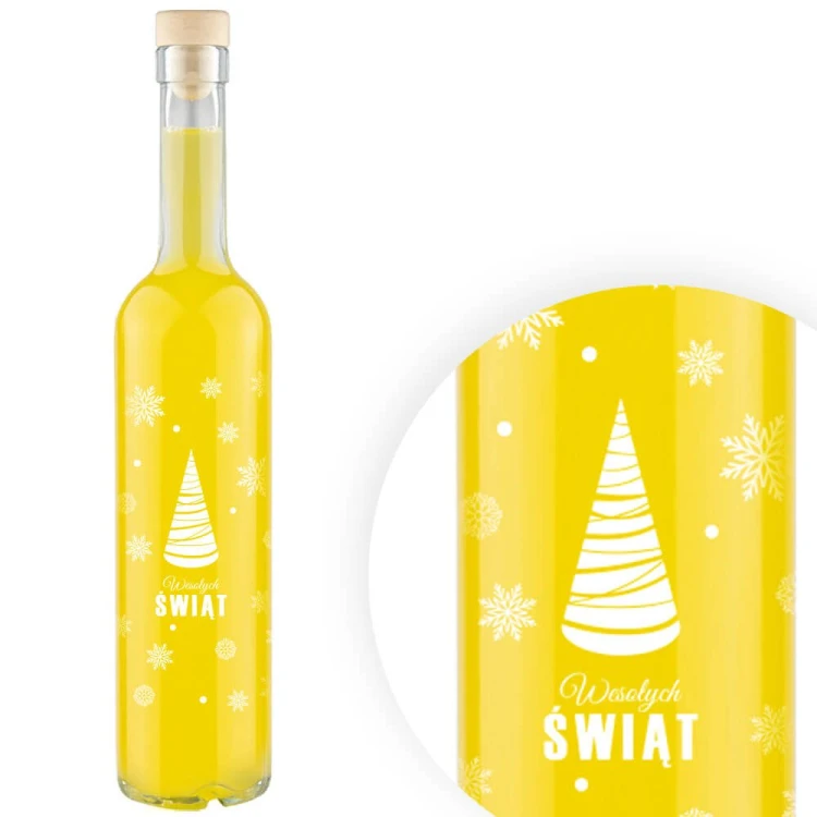 Świąteczna butelka z nadrukiem Futura 500ml Bimberek sklep