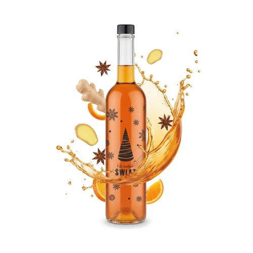 Butelka z nadrukiem Świątecznym Futura 500ml GPI Bimberek 1