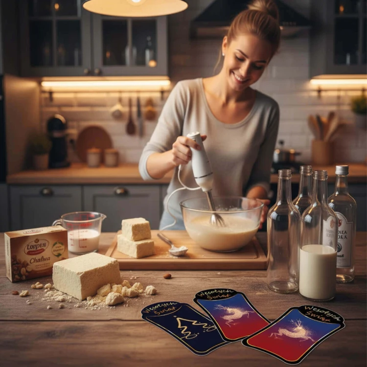 Etykiety swiateczne na butelki premium bimberek sklep