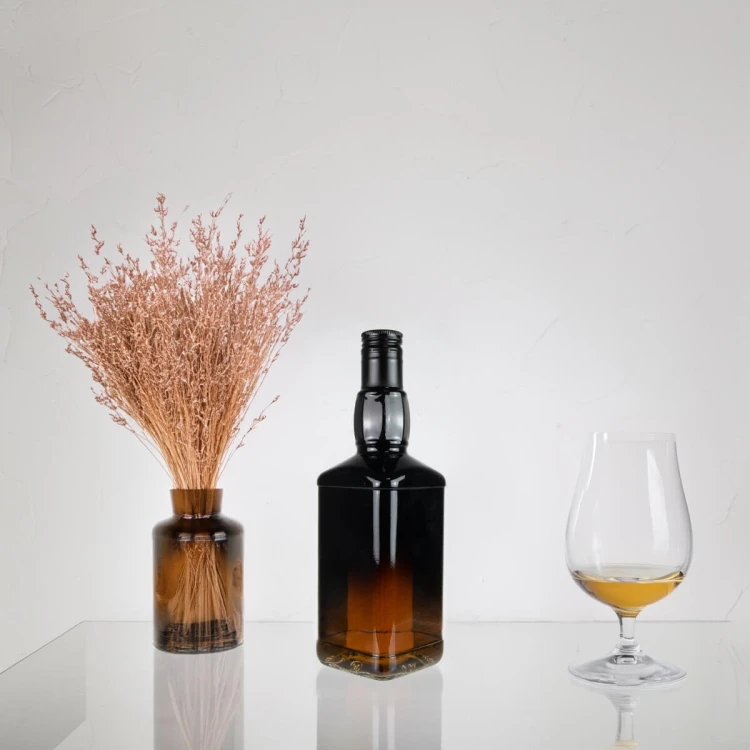 ozdobna Malowana butelka Daniels ombre gradient Daniels 500ml Bimberek