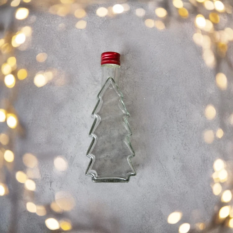 Butelka swiateczna bimberek choinka 250ml 1