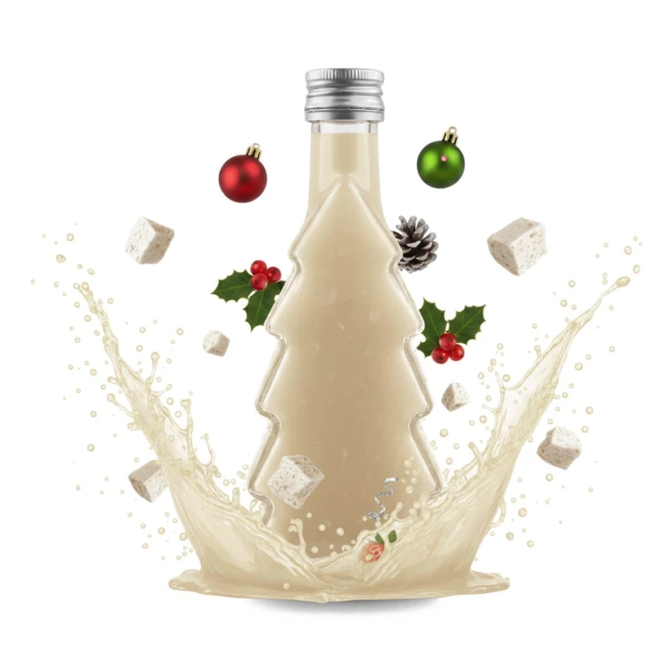 butelka swiateczna choinka 250ml bimberek 7