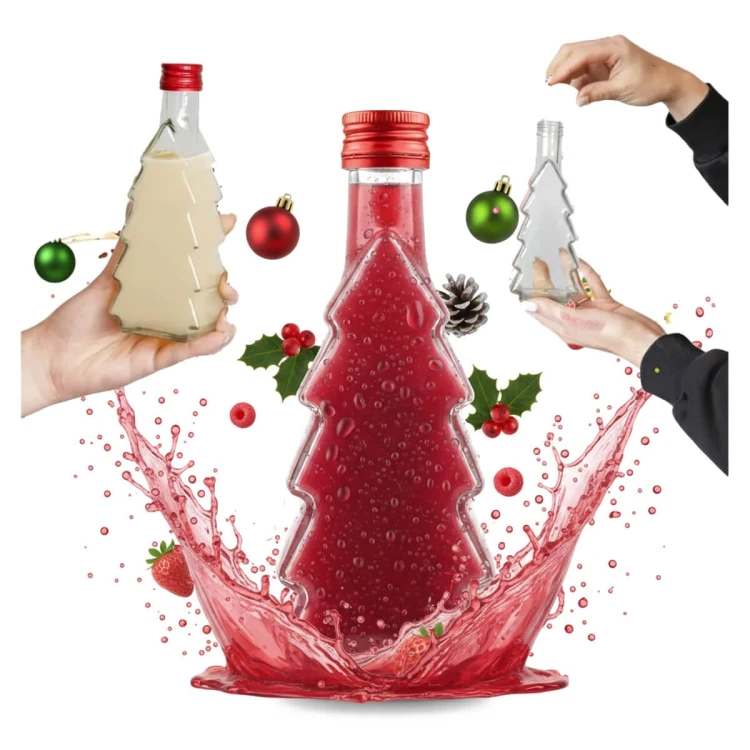 butelka swiateczna choinka 250ml bimberek 1