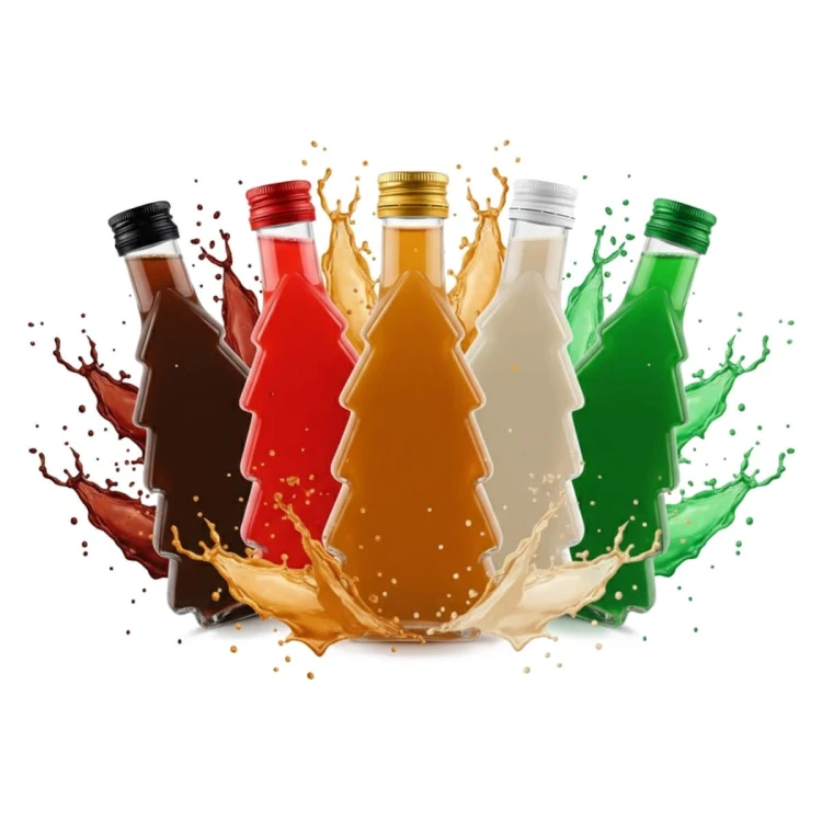 szklana Butelka choinka 500ml bimberek likiery