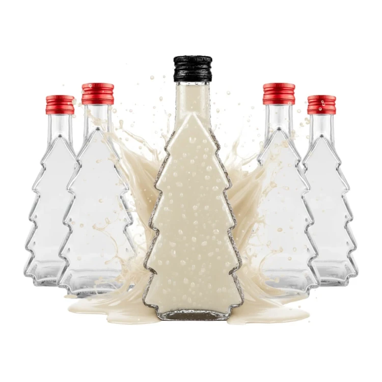 Butelka choinka 500ml bimberek likier smietankowy zestaw