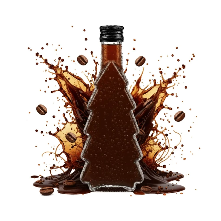 Butelka choinka 500ml bimberek likier kawa