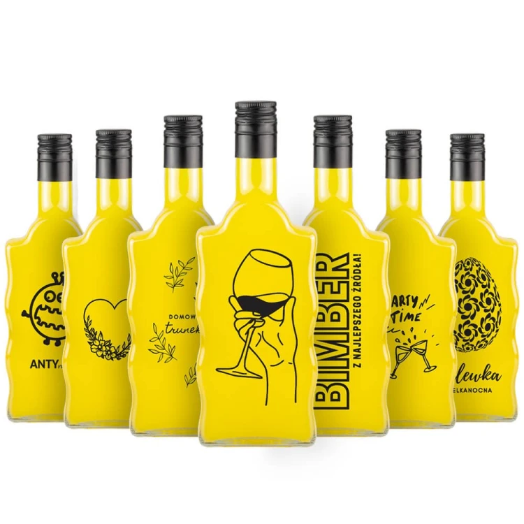 Butelka z nadrukiem Fala