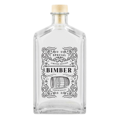 Butelka Brandy z nadrukiem Bimber