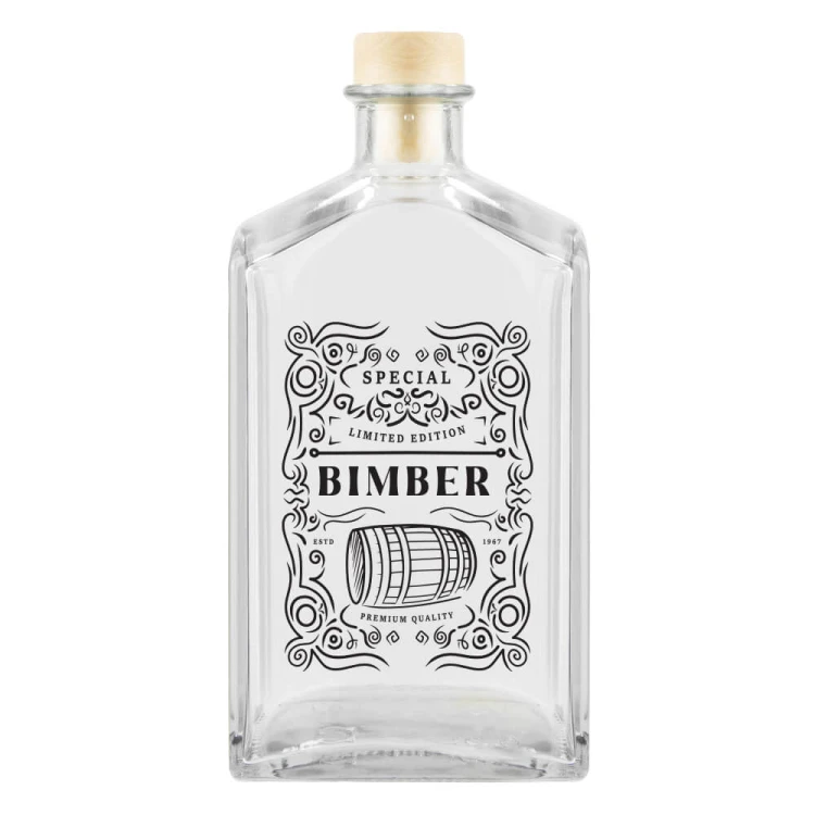 Butelka Brandy z nadrukiem Bimber