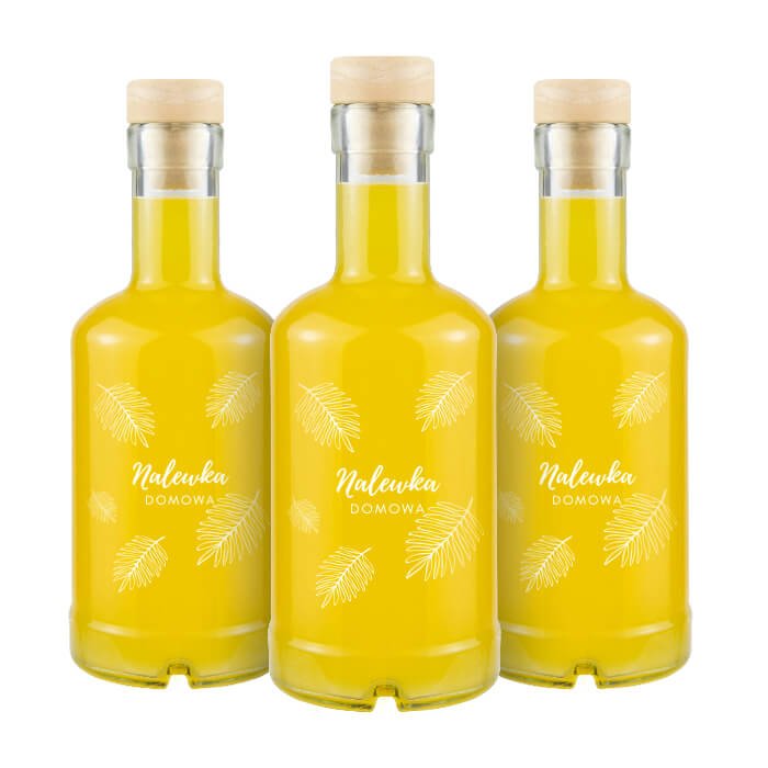 Ozdobne Butelki Tadek 250ml z nadrukiem nalewka Bimberek