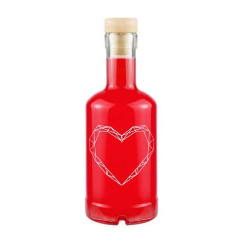 Buteleczka 250ml z nadukiem serce Bimberek