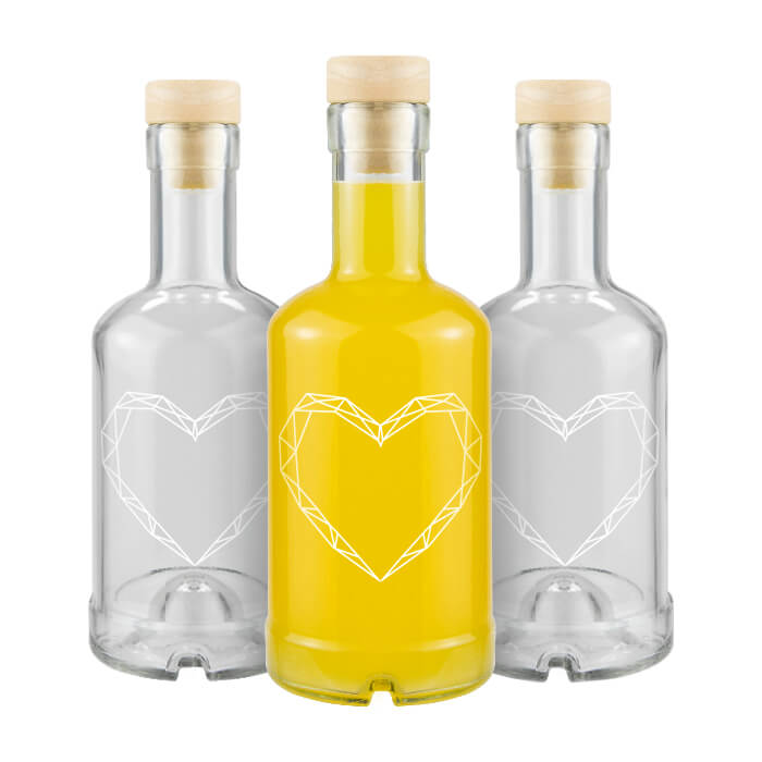 Butelka Tadek 250ml z nadrukiem serce Bimberek hurt