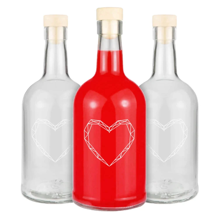 Butelka z nadrukiem serce 500ml Tadek Bimberek hurtownia