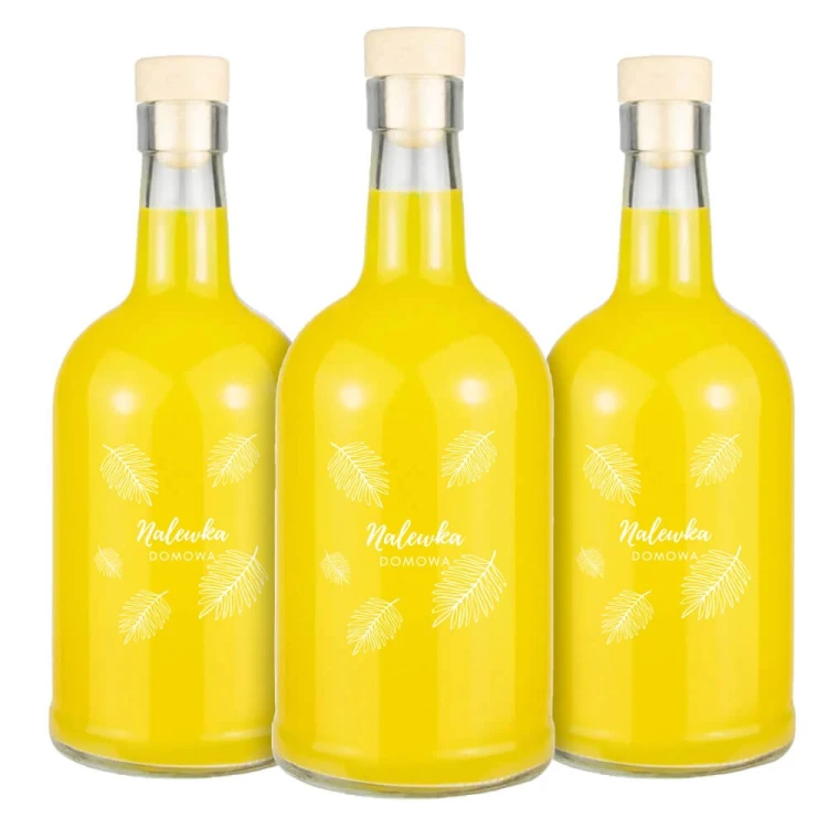 Butelka z nadrukiem nalewka liście Tadek 500ml hurt