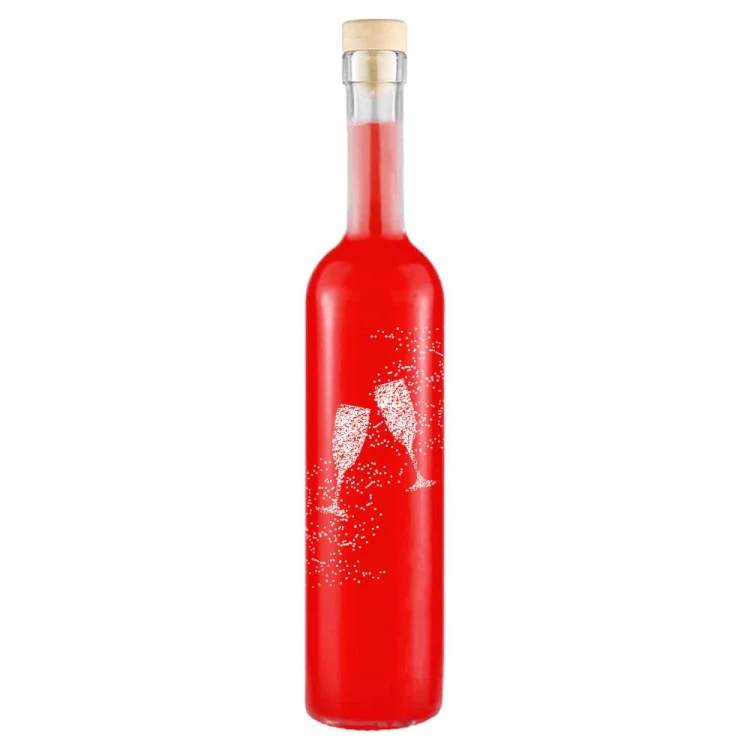 Butelki Futura z nadrukiem kieliszki Bimberek