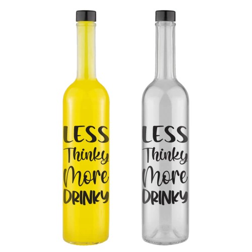Butelka Futura GPI 500ml z napisem less thinky more drinky Bimberek