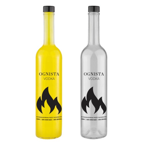 Butelka z nadrukiem Ognsta Vodka Bimberek sklep