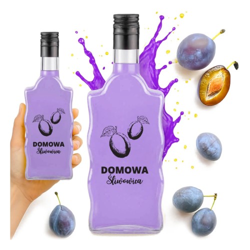 butelka fala nadruk na sliwowice bimberek
