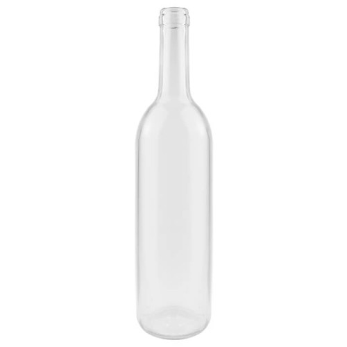 Butelka na wino bezbarwna biała Bimberek