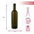 Butelka na wino oliwkowa bordeaux bimberek wymiary
