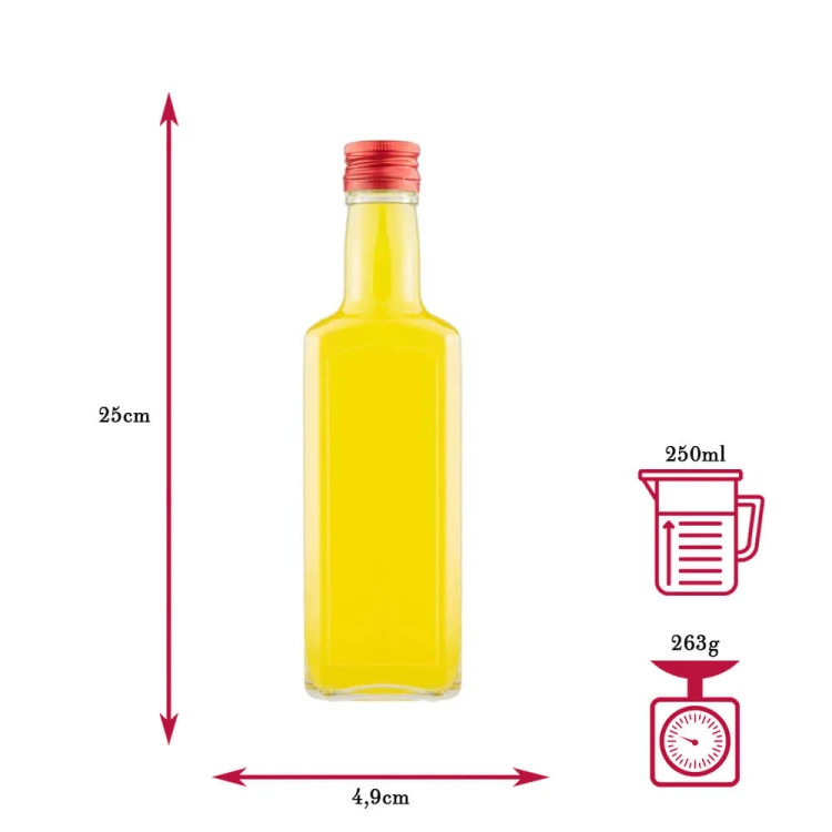 Butelka Whisky 250ml wymiary Bimberek