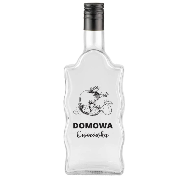 szklana Butelka na owocowke Fala Bimberek