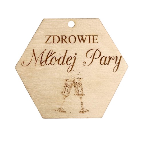 Zawieszka na wodke weselna Bimberek