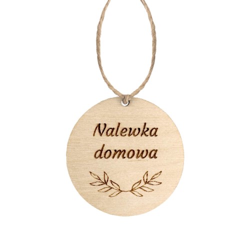 Drewniana zawieszka nalewka domowa Bimberek