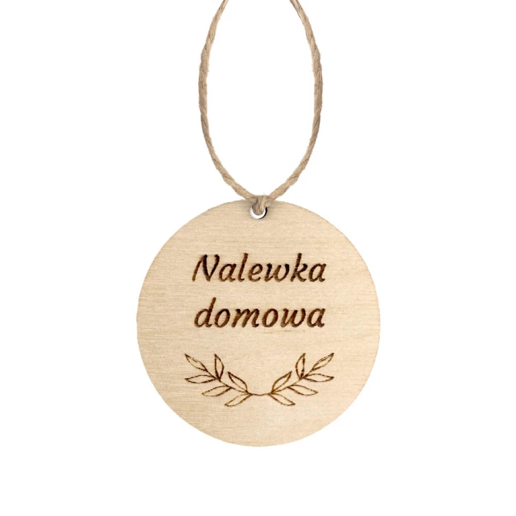 Drewniana zawieszka nalewka domowa Bimberek