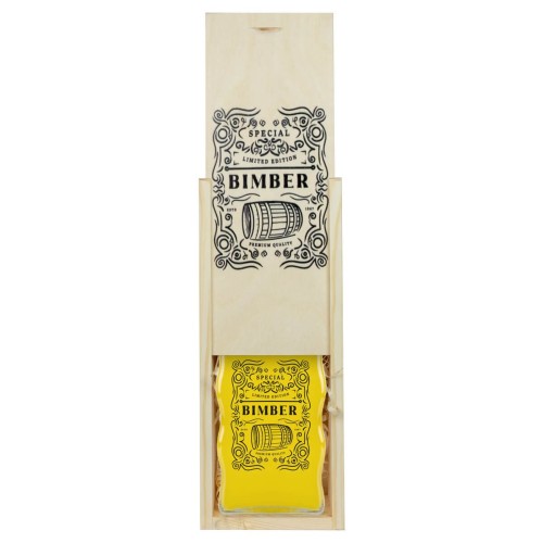 Azurowa Skrzynka na butelke Fala Bimberek Bimber Premium 4