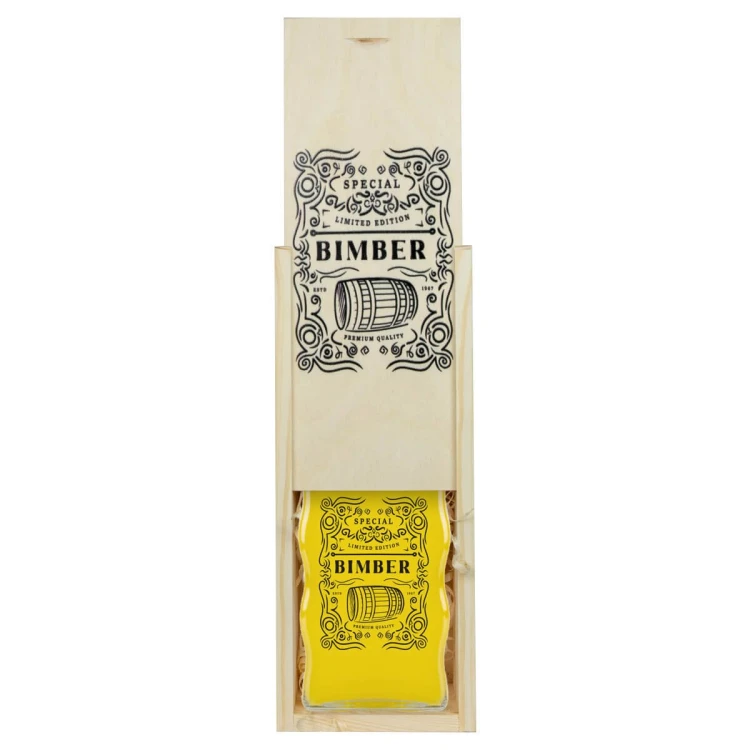 Azurowa Skrzynka na butelke Fala Bimberek Bimber Premium 4