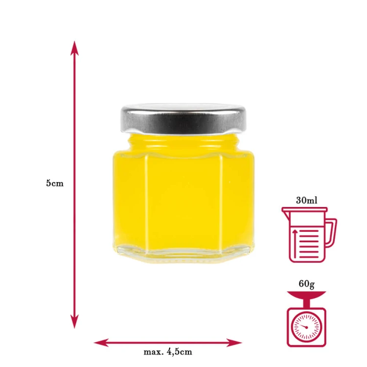 Słoik 6 katny wymiary Bimberek 30ml