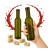jedna mala bytelka na wino 350ml, 375ml oliwkowa bimberek