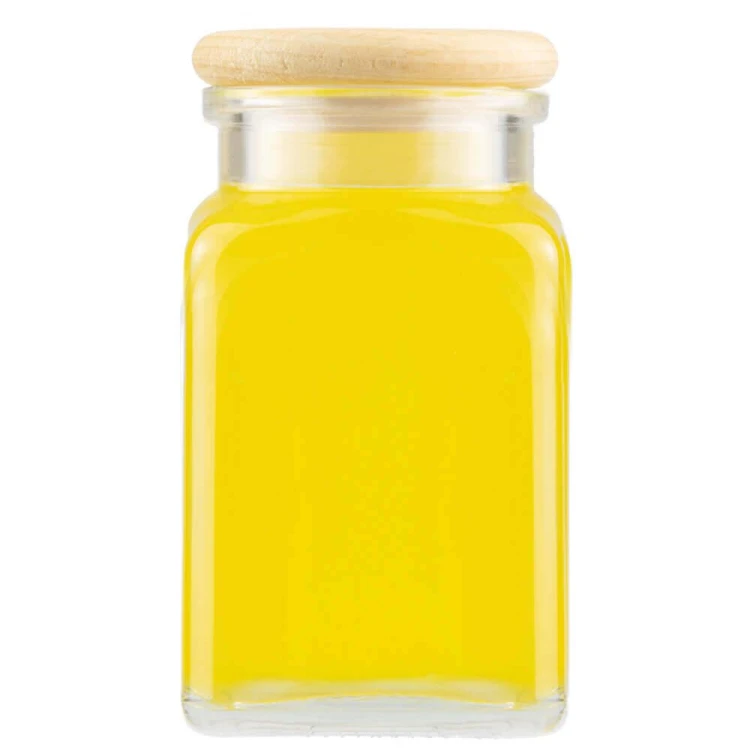 szklany słoiczek na przyprawy 150ml z drewnianą pokrywą Bimberek