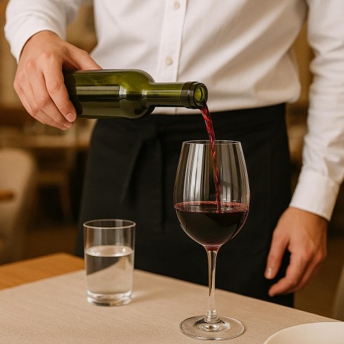 elegancka mala butelka na wino 350ml, 375ml oliwkowa bimberek
