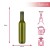 mala butelka na wino 350ml, 375ml oliwkowa bimberek wymiary