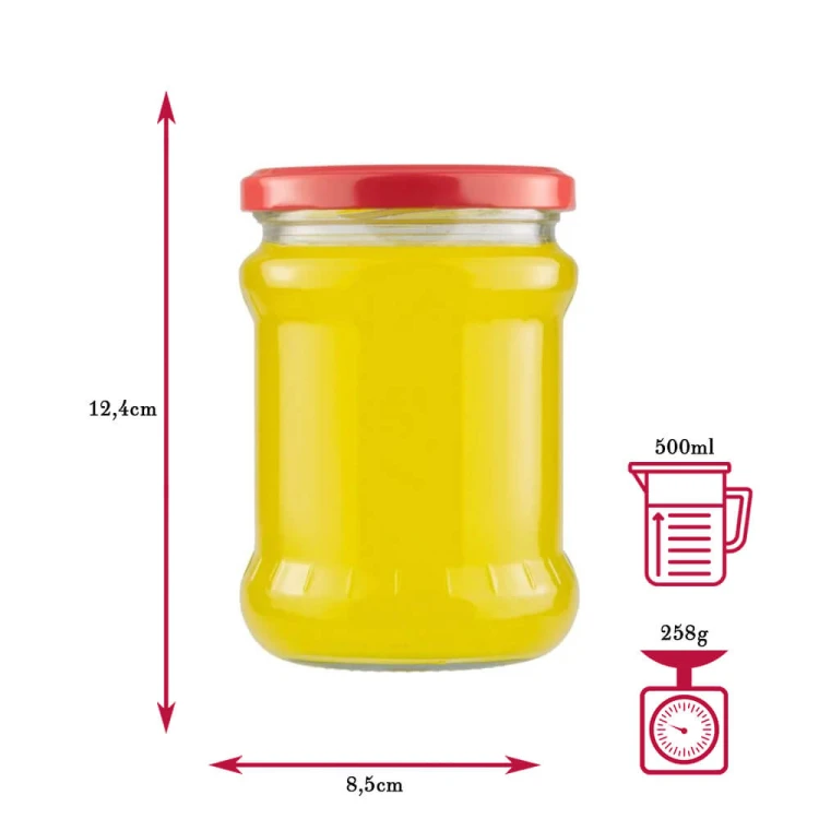 Sloik 500ml wymiary Bimberek