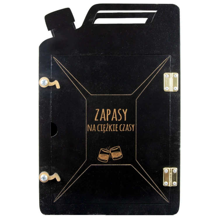 Kanister barek zapasy na ciezkie czasy grawer bimberek
