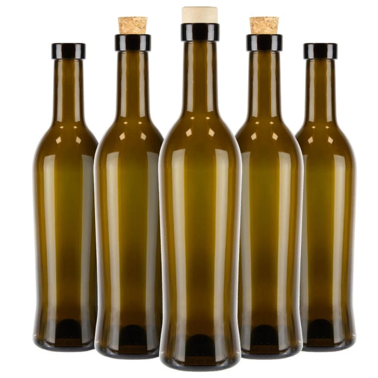 szklana Butelka na wino Toscana 500ml Bimberek korek