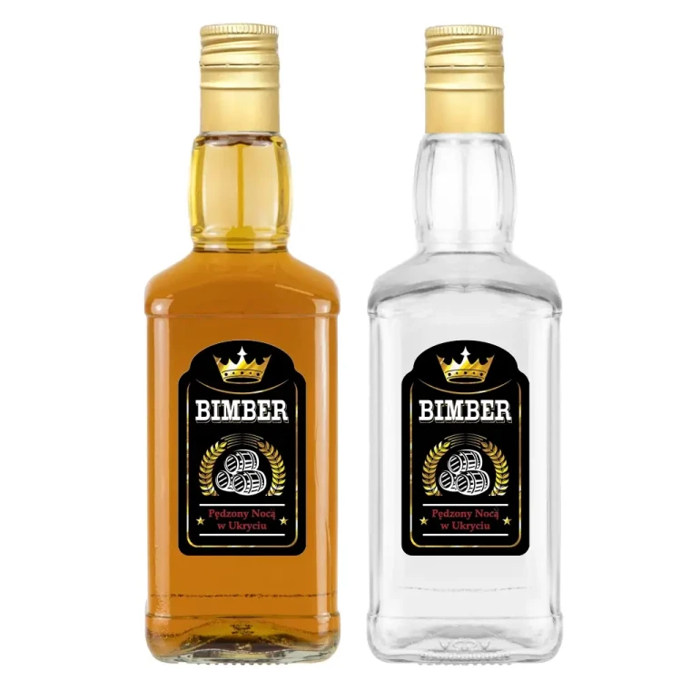 Bimber Butelka Daniels z etykieta Bimberek 2