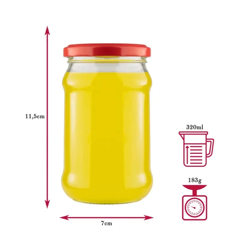 Sloik 320ml Wymiary