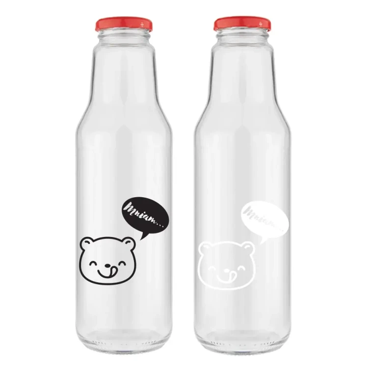 Butelka znnadrukiem na sok kubus bialym 750ml 8