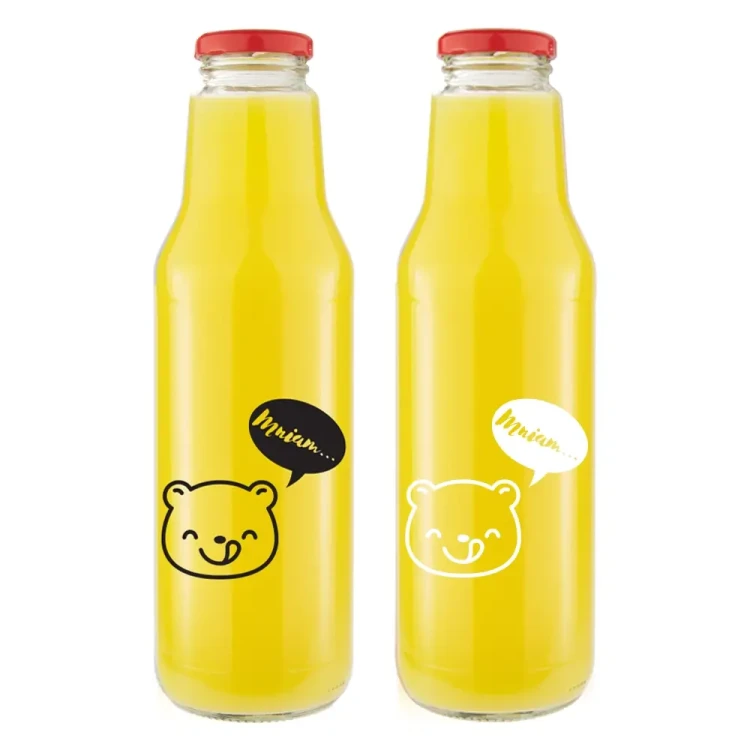 Butelka znnadrukiem na sok kubus bialym 750ml 5