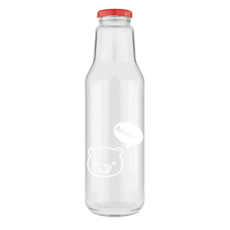 Butelka znnadrukiem na sok kubus bialym 750ml 12