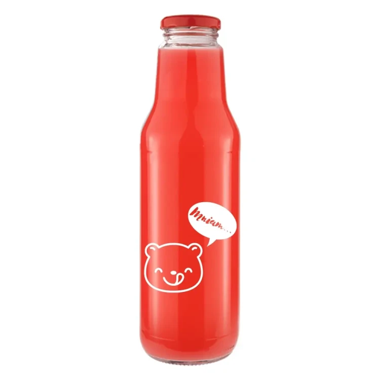 Butelka znnadrukiem na sok kubus bialym 750ml 11