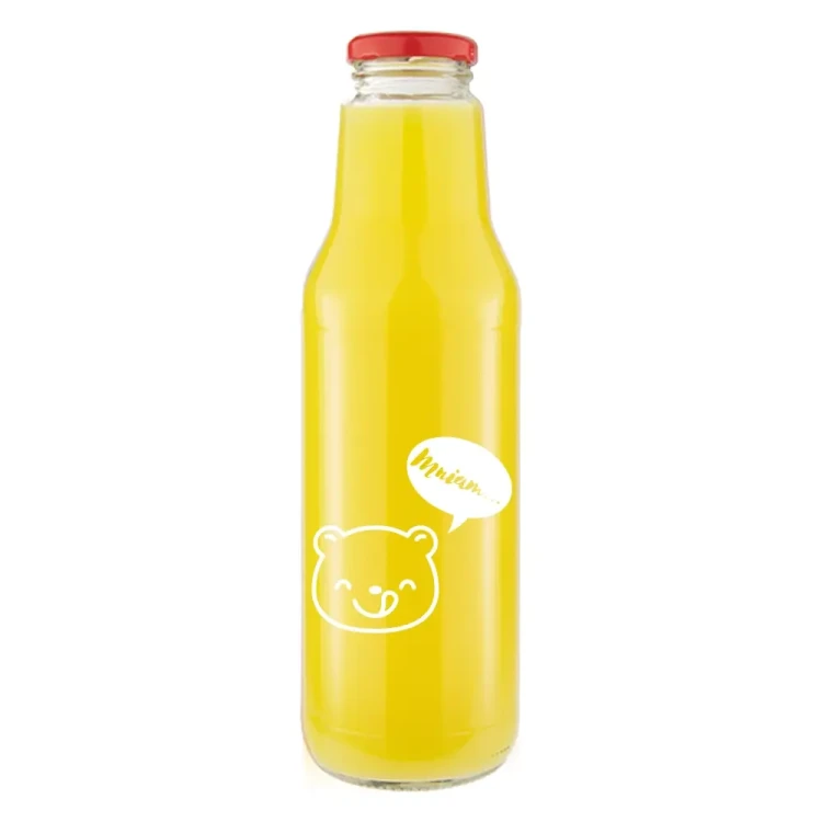 Butelka znnadrukiem na sok kubus bialym 750ml 9