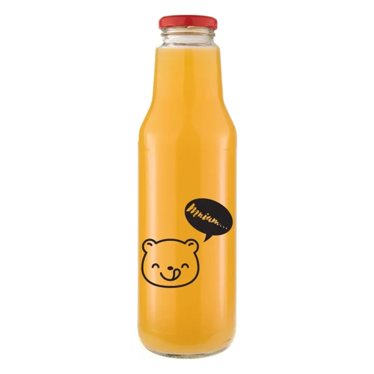 Butelka znnadrukiem na sok kubus bialym 750ml 3