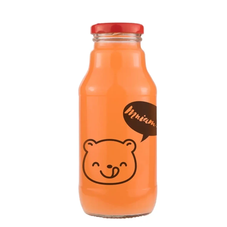 Butelka znnadrukiem na sok kubus bialym 6 330ml