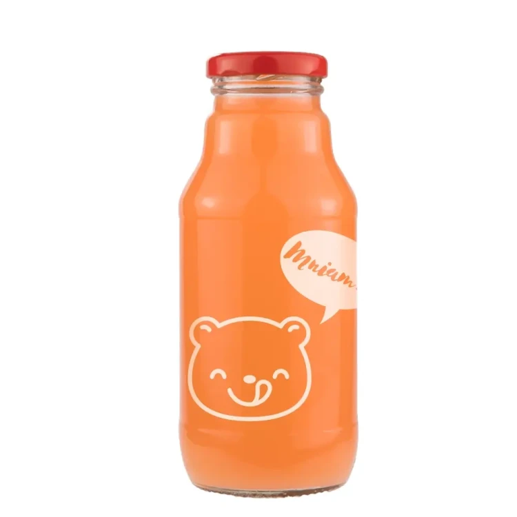 Butelka znnadrukiem na sok kubus bialym 3 330ml